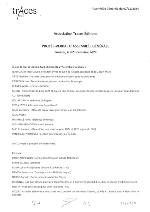 Procès-verbal 2024